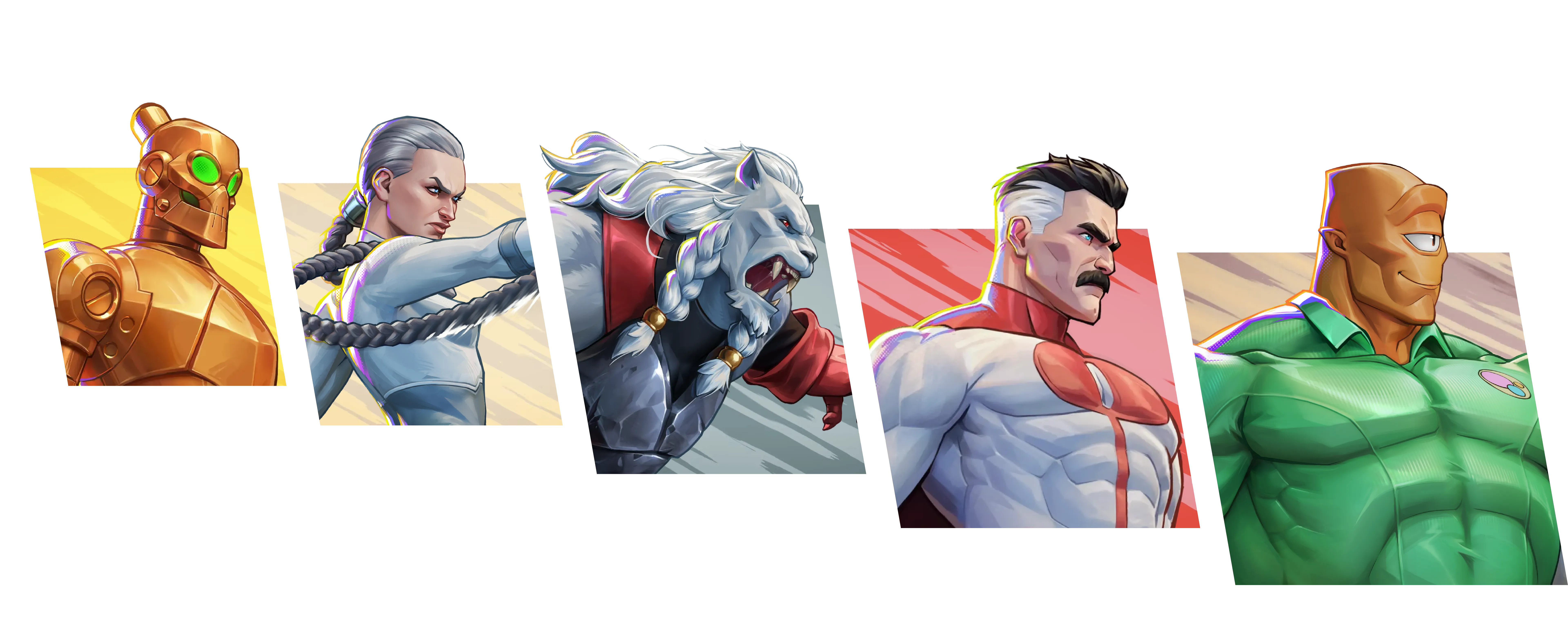 Selection of playable fighters in Invincible VS