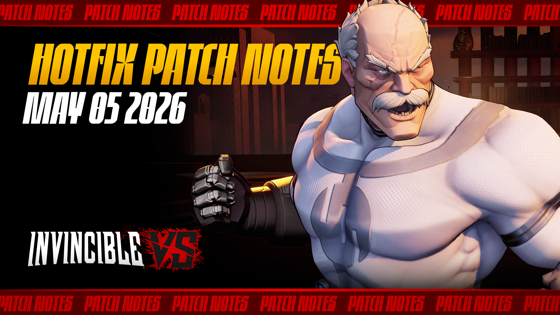 Featured image for: Invincible VS Hotfix Patch Notes: May 05 2026