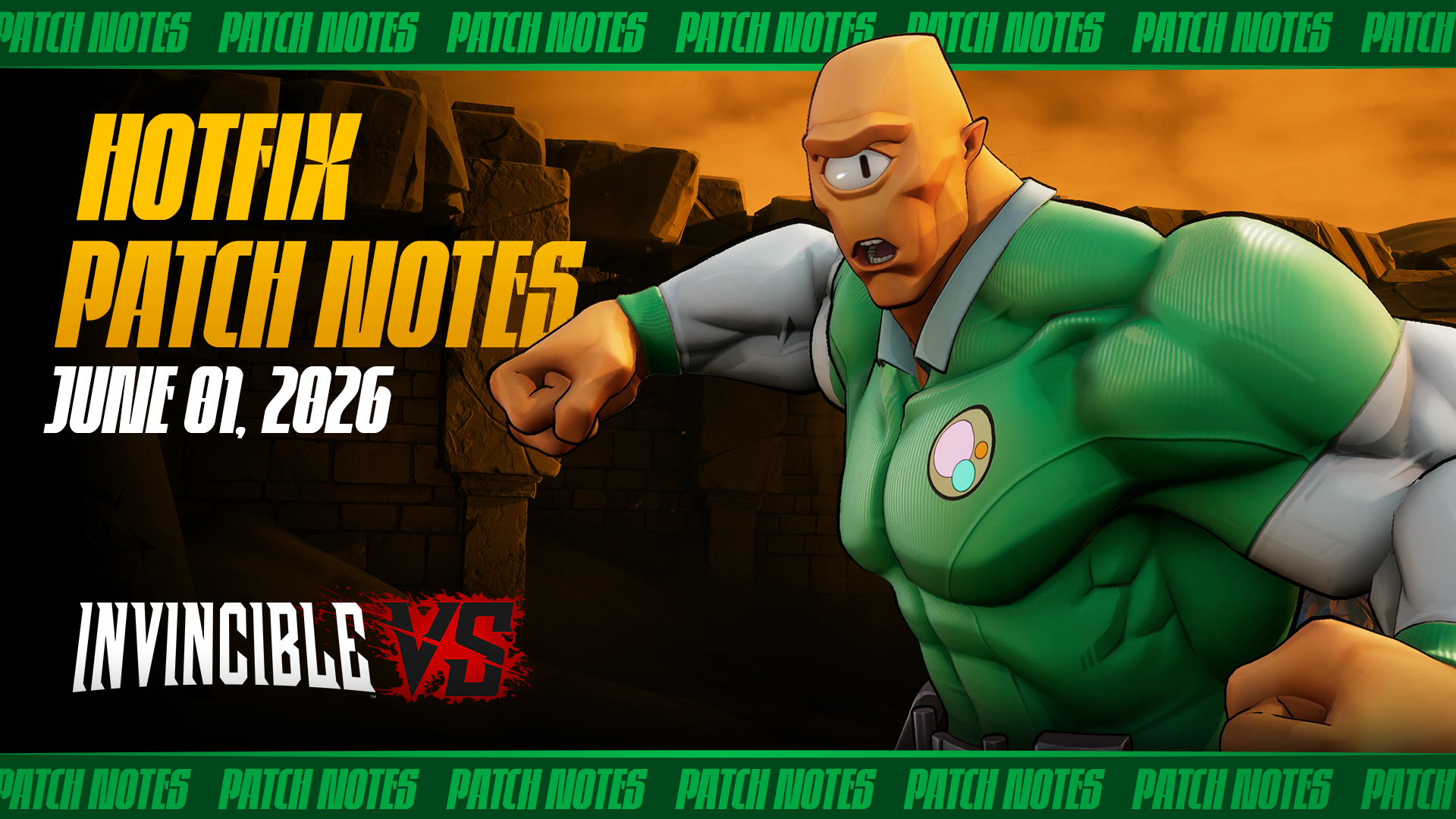 Featured image for: Invincible VS Hotfix Patch Notes 06.01.2026 
