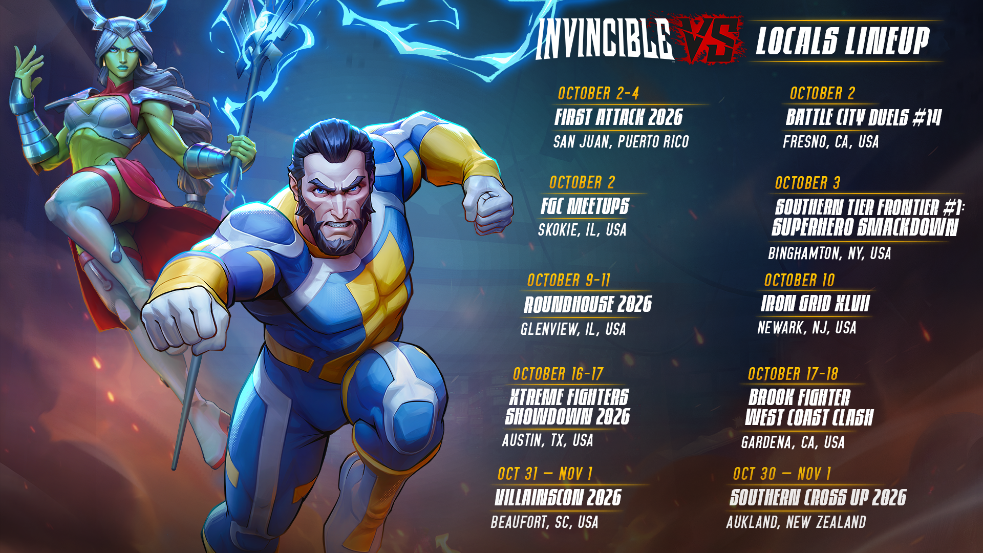 Featured image for: Invincible VS October Locals Lineup