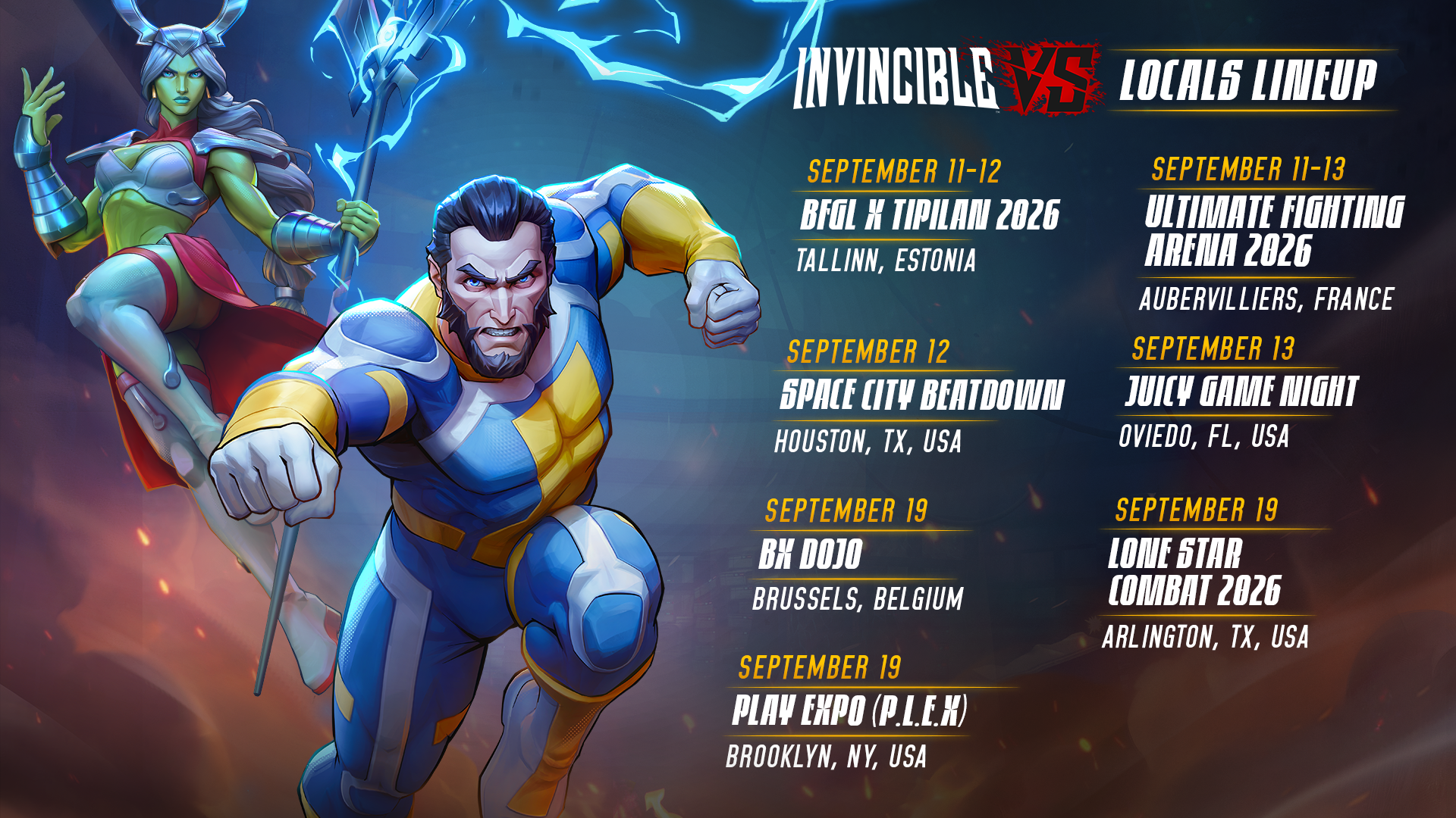 Featured image for: Invincible VS September Locals Lineup